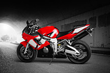 Obraz Cestná motorka červená 1723